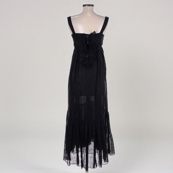 Vintage Oscar de la Renta Black Maxi Dress (Size 6) - Picture 2 of 3